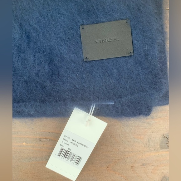 Vince oversized scarf in brushed jersey 100% cashmere NWT - Picture 4 of 4